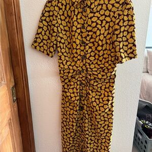 Kate Spade Yellow and Purple Floral Dress